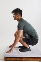 Man Asian Slim Male Studio Poses